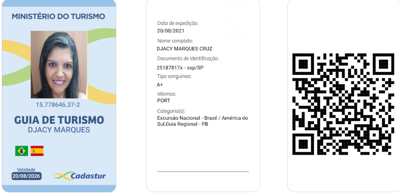 cracha da guia de turismo djacy
