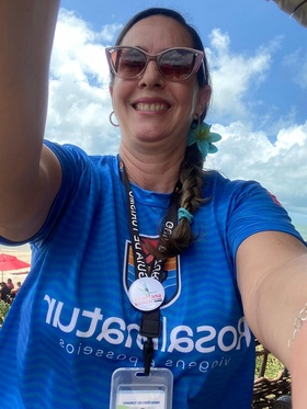 foto tipo 3x4 da guia rosa flor